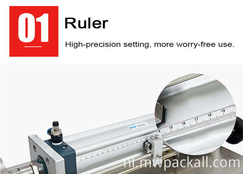 Flacon vulmachine automatische cilinder duwt de zuiger vloeistof vulmachine staal materiaal;